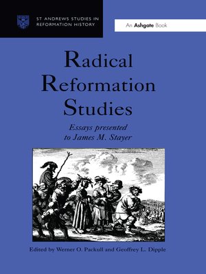 cover image of Radical Reformation Studies